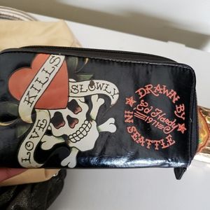Black ed hardy wallet